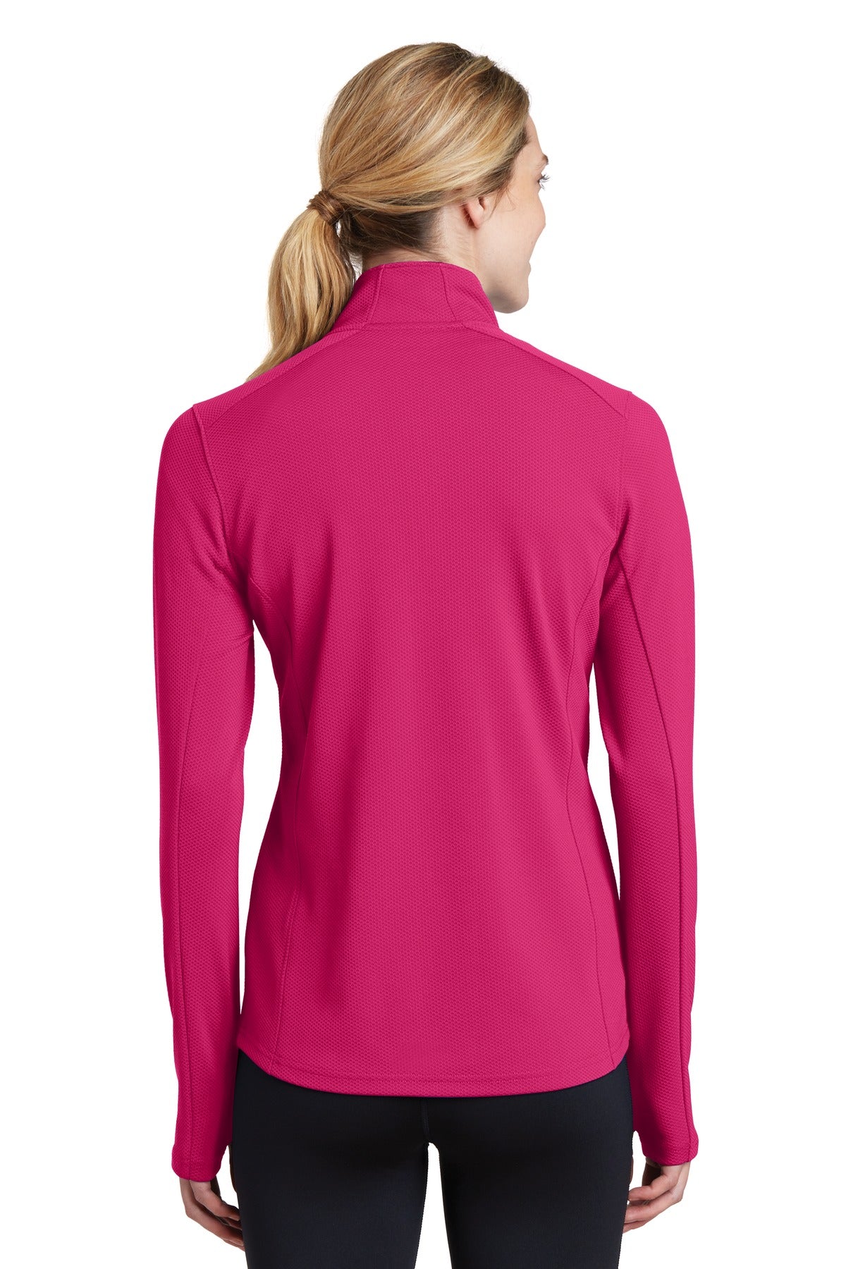 Sport-Tek Women's Sport-Wick Textured 1/4-Zip Pullover LST860 Womens Apparel Sweatshirts & Fleece