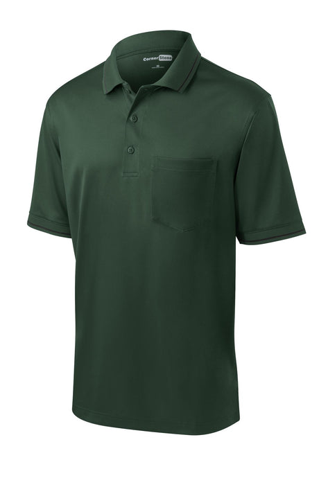 CornerStone Men's Select Snag-Proof Tipped Pocket Polo. CS415 CornerStone