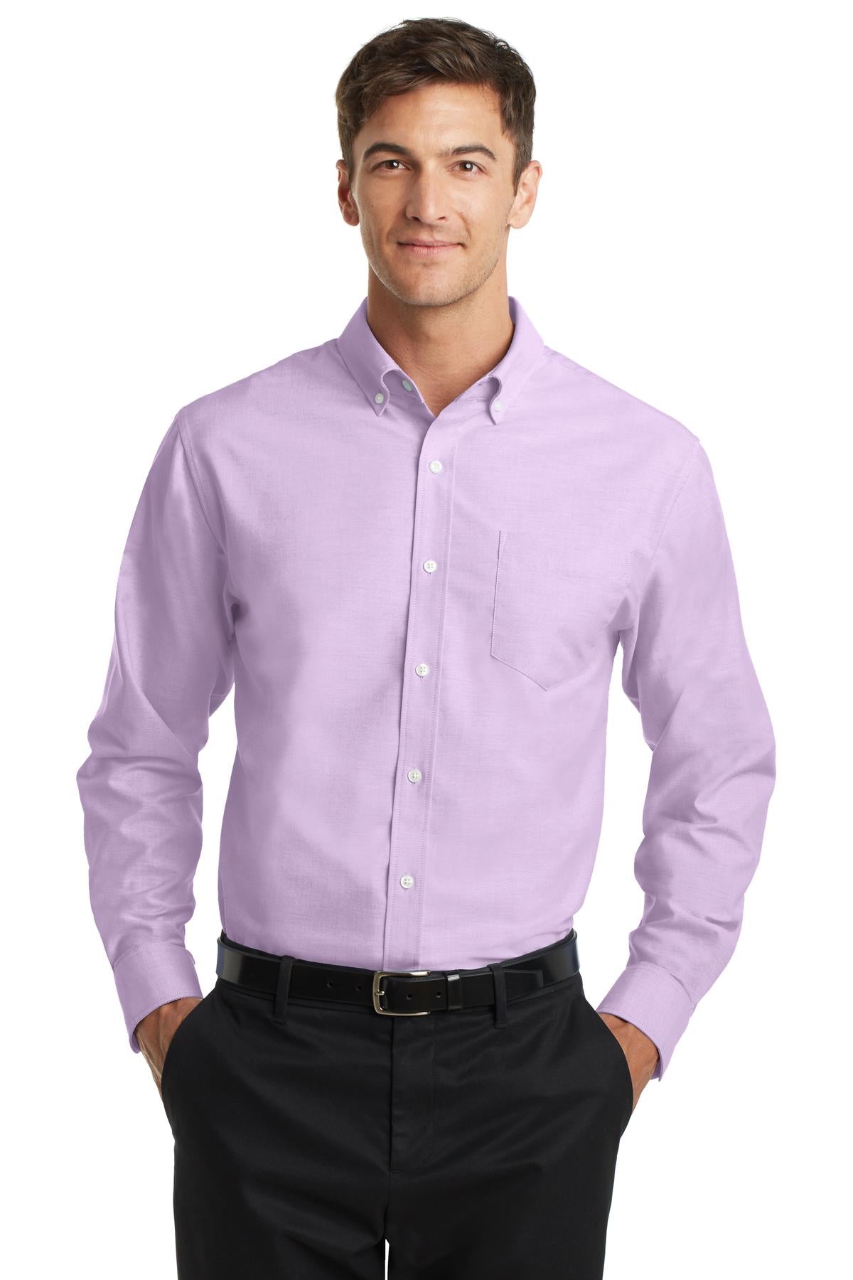 Port Authority Men's SuperPro Oxford Shirt. S658 Mens Apparel Shirts & Tops