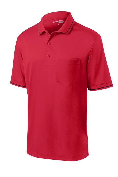 CornerStone Men's Select Snag-Proof Tipped Pocket Polo. CS415 CornerStone