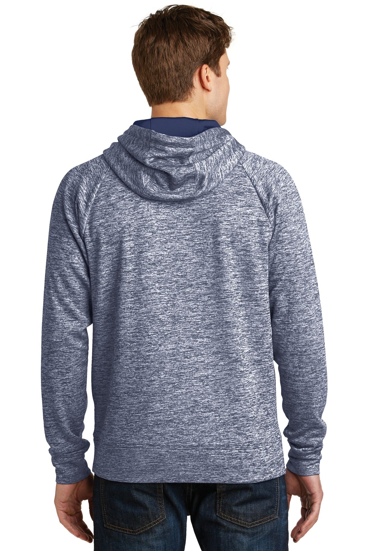 Sport-Tek Men's PosiCharge Electric Heather Fleece Hooded Pullover Mens Apparel Sweatshirts & Fleece