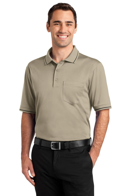 CornerStone Men's Select Snag-Proof Tipped Pocket Polo. CS415 CornerStone