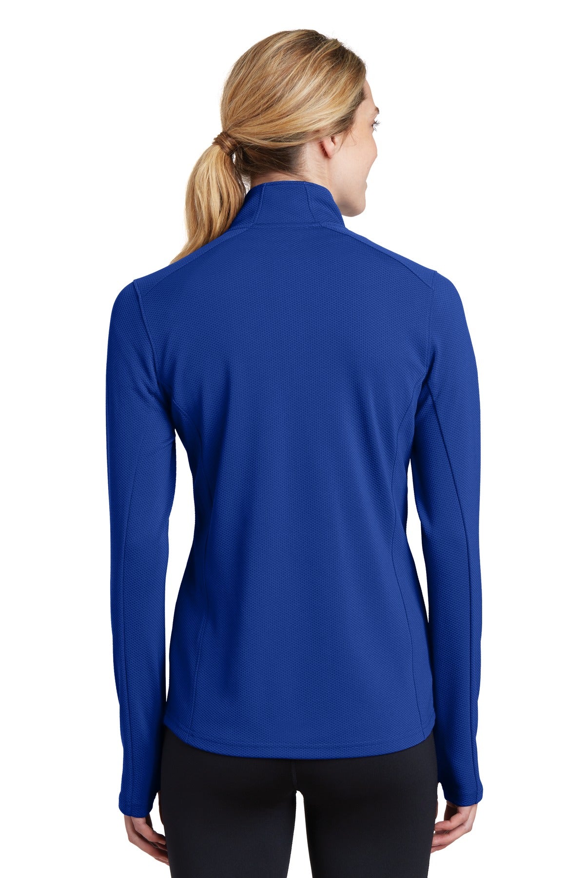 Sport-Tek Women's Sport-Wick Textured 1/4-Zip Pullover LST860 Womens Apparel Sweatshirts & Fleece