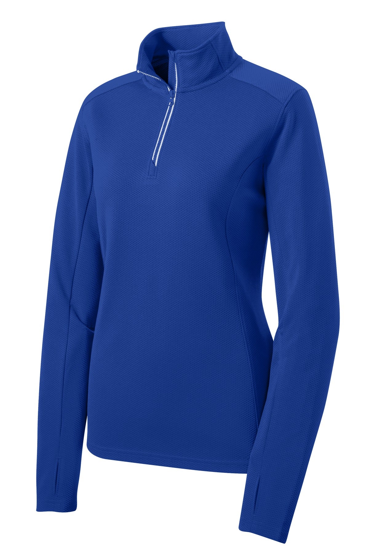 Sport-Tek Women's Sport-Wick Textured 1/4-Zip Pullover LST860 Womens Apparel Sweatshirts & Fleece