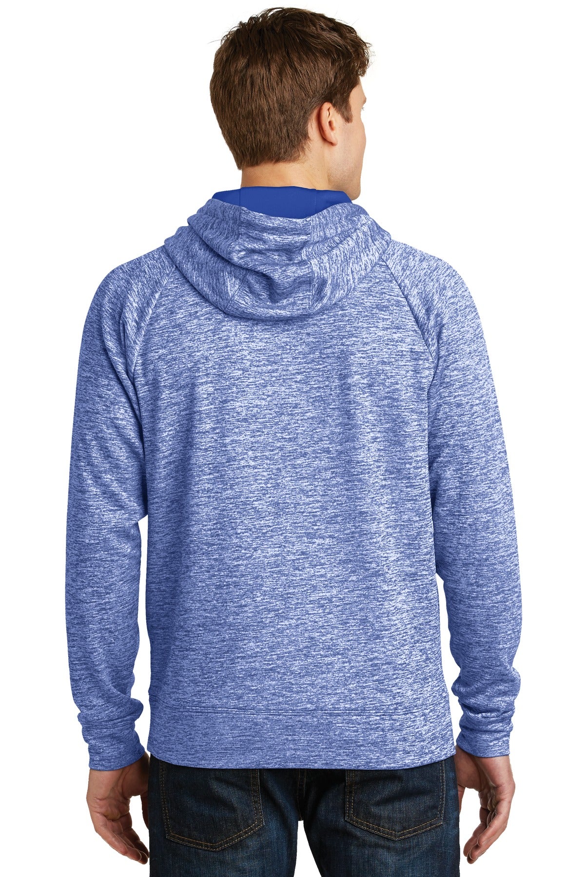 Sport-Tek Men's PosiCharge Electric Heather Fleece Hooded Pullover Mens Apparel Sweatshirts & Fleece