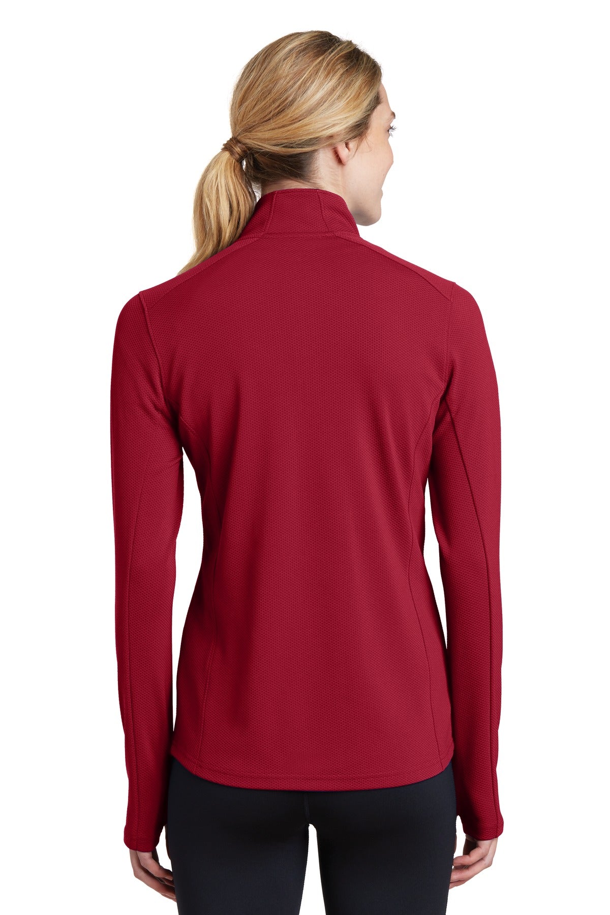 Sport-Tek Women's Sport-Wick Textured 1/4-Zip Pullover LST860 Womens Apparel Sweatshirts & Fleece