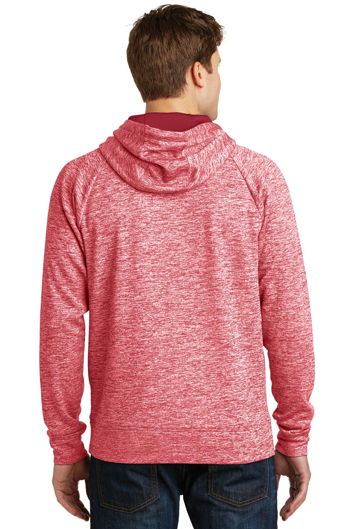 Sport-Tek Men's PosiCharge Electric Heather Fleece Hooded Pullover Mens Apparel Sweatshirts & Fleece