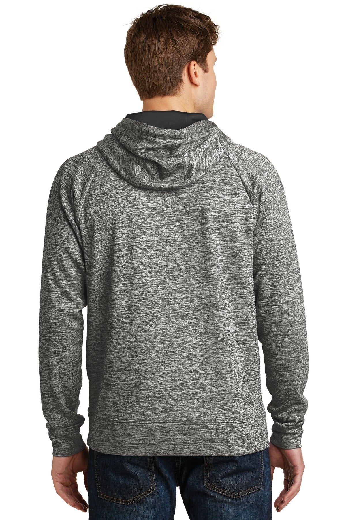 Sport-Tek Men's PosiCharge Electric Heather Fleece Hooded Pullover Mens Apparel Sweatshirts & Fleece