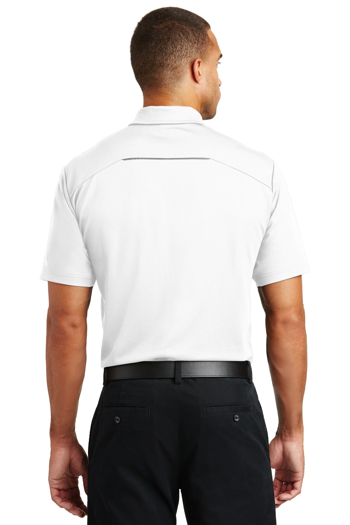 Port Authority Men's Pinpoint Mesh Polo. K580 Mens Apparel Shirts & Tops