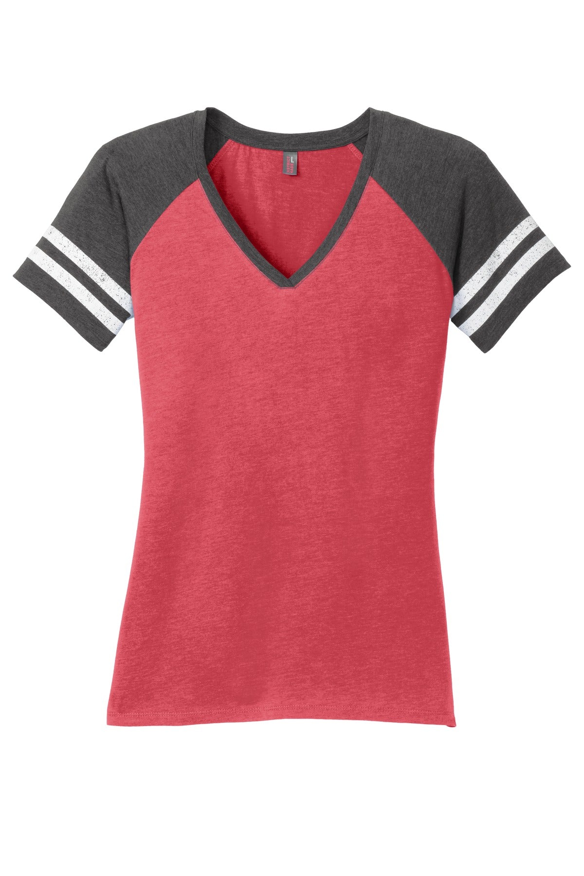 District Women's Game V-Neck Tee. DM476 Womens Apparel Shirts & Tops