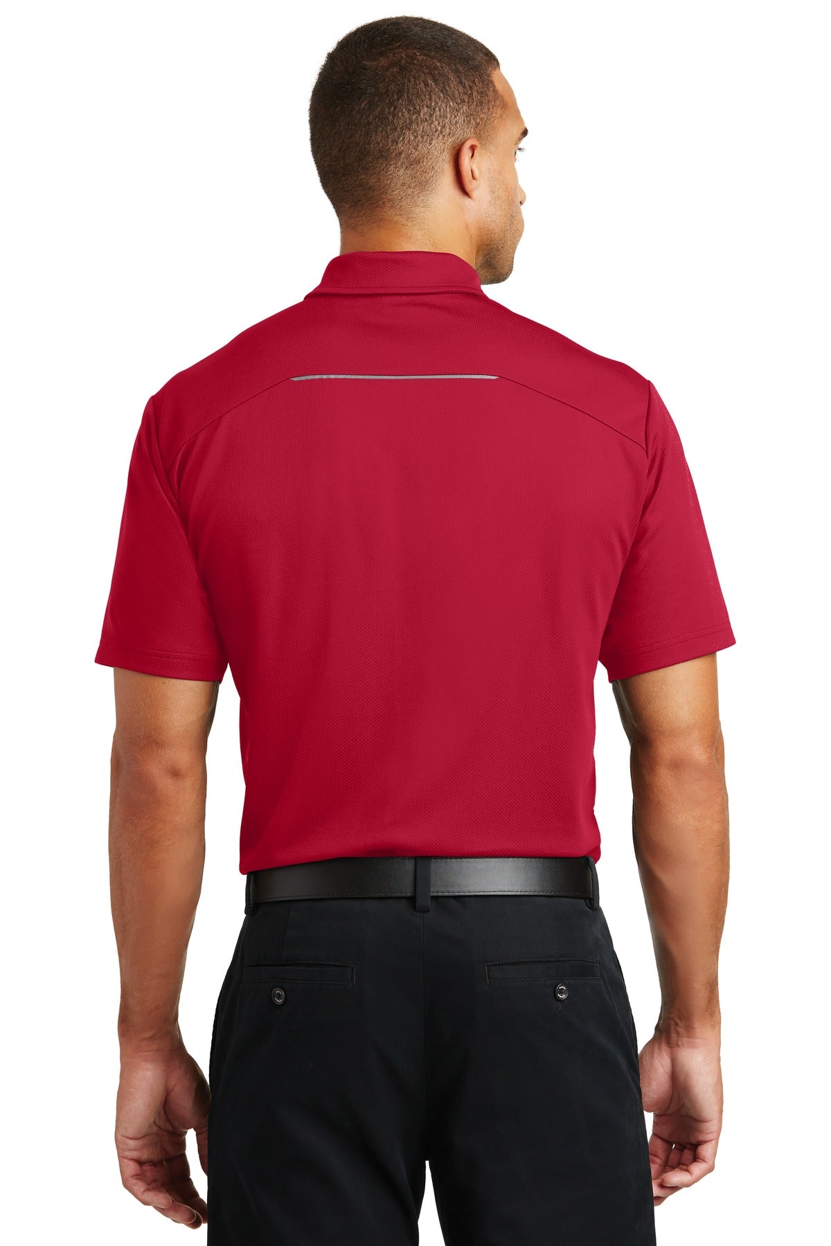 Port Authority Men's Pinpoint Mesh Polo. K580 Mens Apparel Shirts & Tops