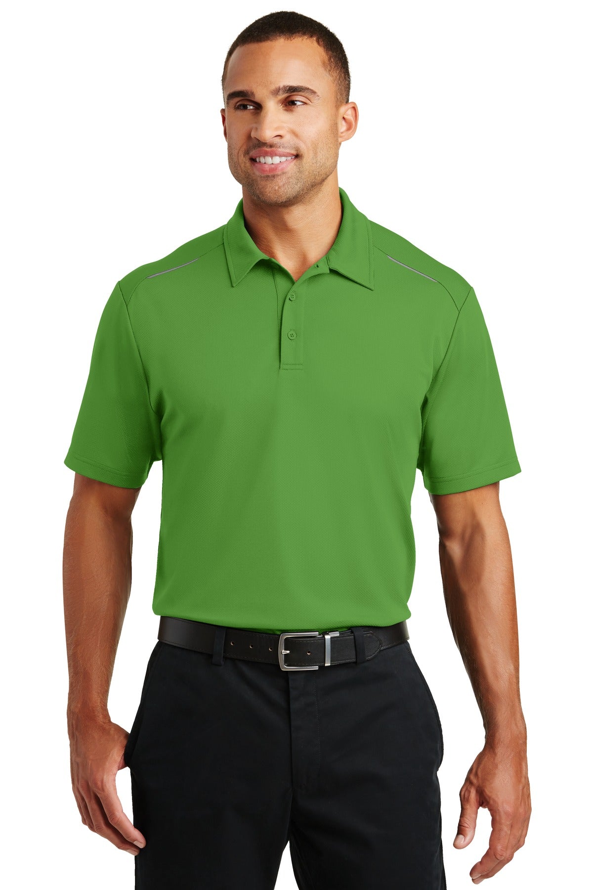 Port Authority Men's Pinpoint Mesh Polo. K580 Mens Apparel Shirts & Tops