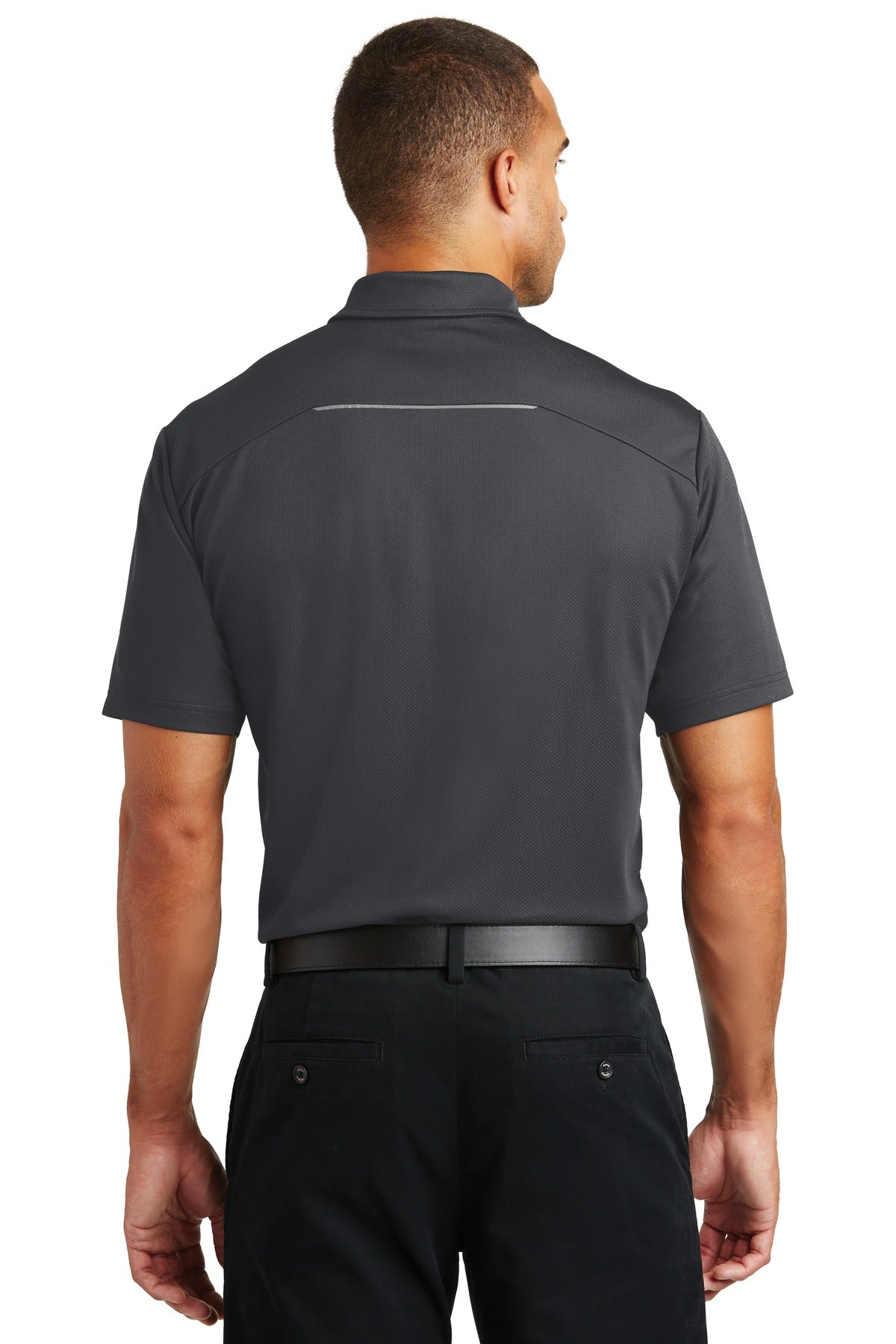 Port Authority Men's Pinpoint Mesh Polo. K580 Mens Apparel Shirts & Tops