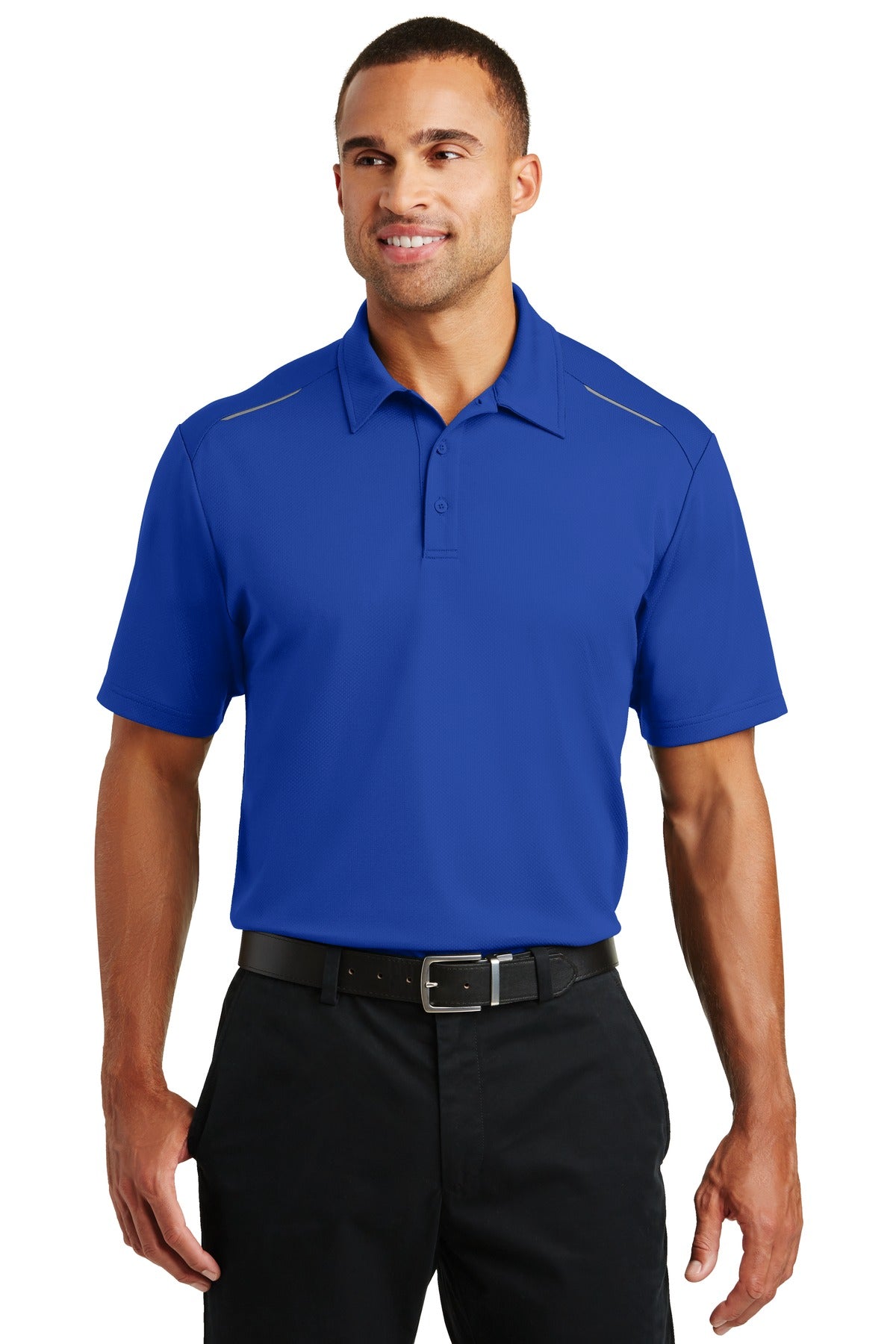Port Authority Men's Pinpoint Mesh Polo. K580 Mens Apparel Shirts & Tops