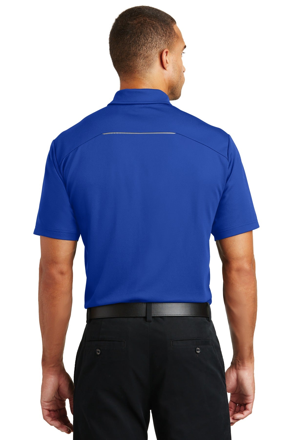Port Authority Men's Pinpoint Mesh Polo. K580 Mens Apparel Shirts & Tops