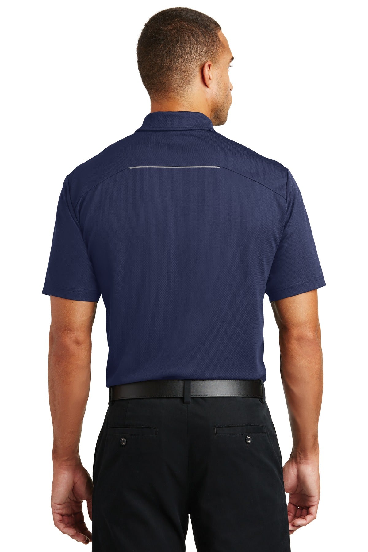 Port Authority Men's Pinpoint Mesh Polo. K580 Mens Apparel Shirts & Tops
