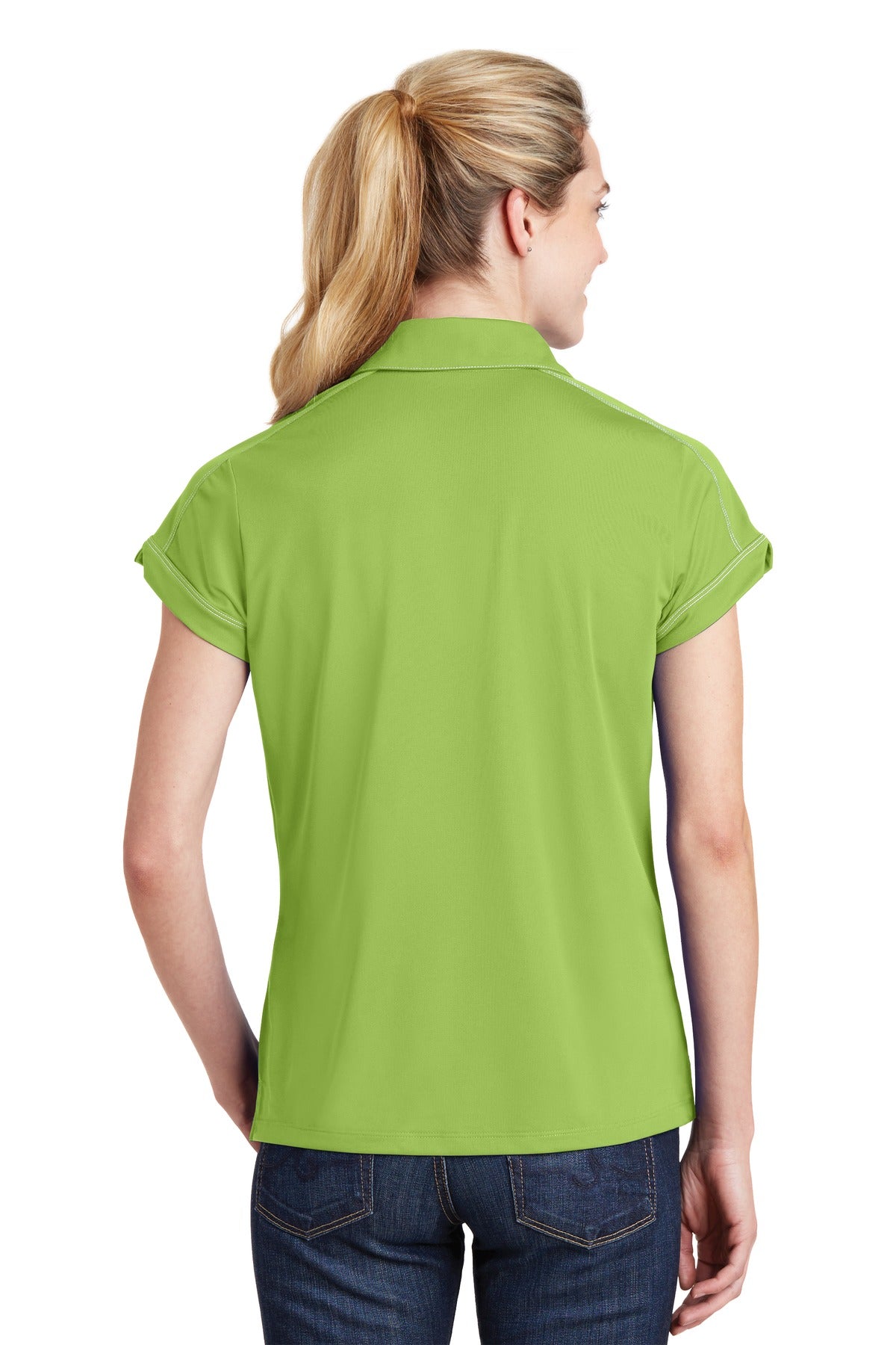Sport-Tek Women's Contrast Stitch Micropique Sport-Wick Polo LST659 Womens Apparel Shirts & Tops