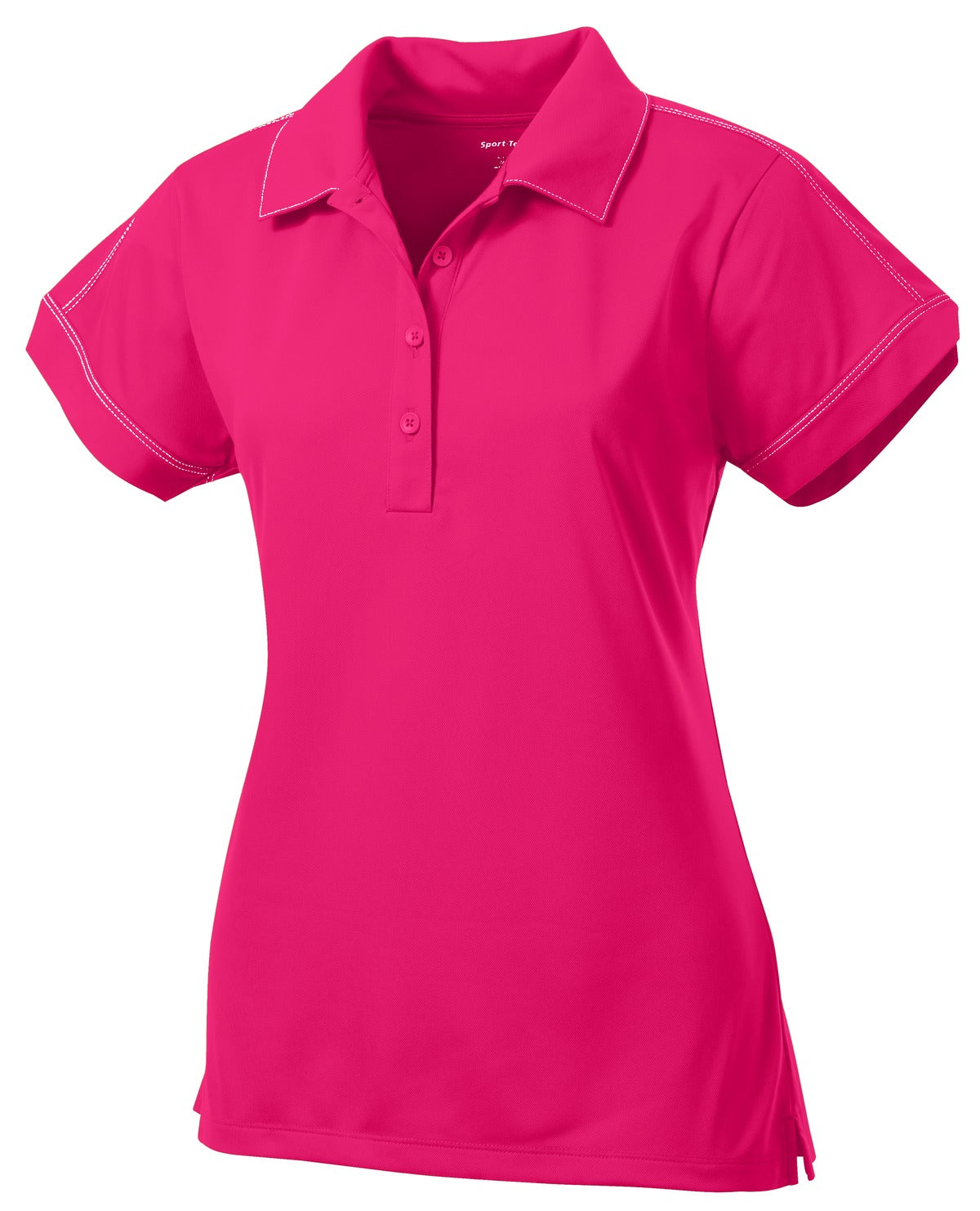 Sport-Tek Women's Contrast Stitch Micropique Sport-Wick Polo LST659 Womens Apparel Shirts & Tops