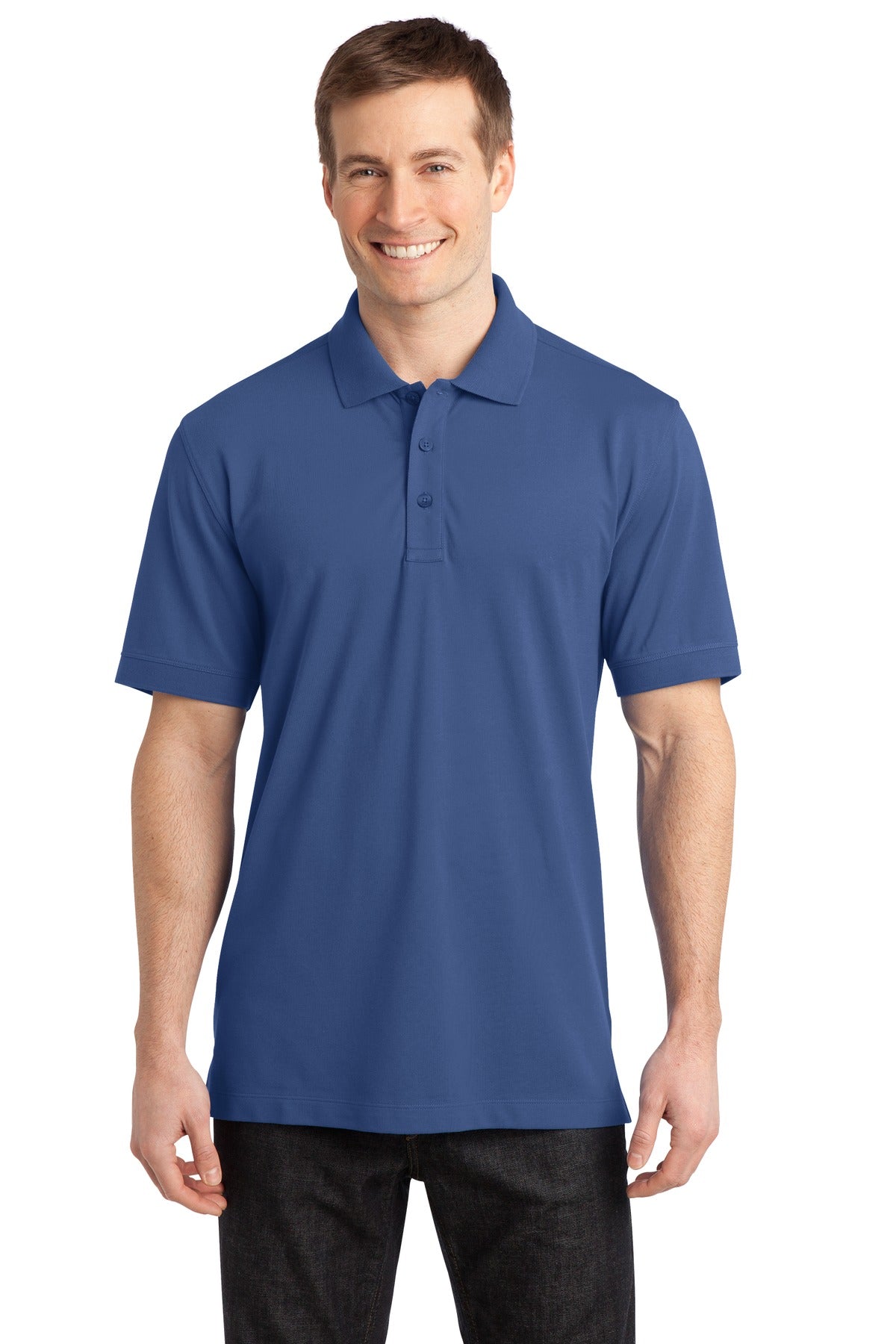 Port Authority Men's Stretch Pique Polo. K555 Mens Apparel Shirts & Tops