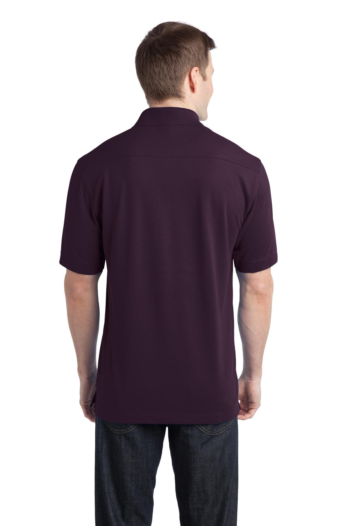 Port Authority Men's Stretch Pique Polo. K555 Mens Apparel Shirts & Tops