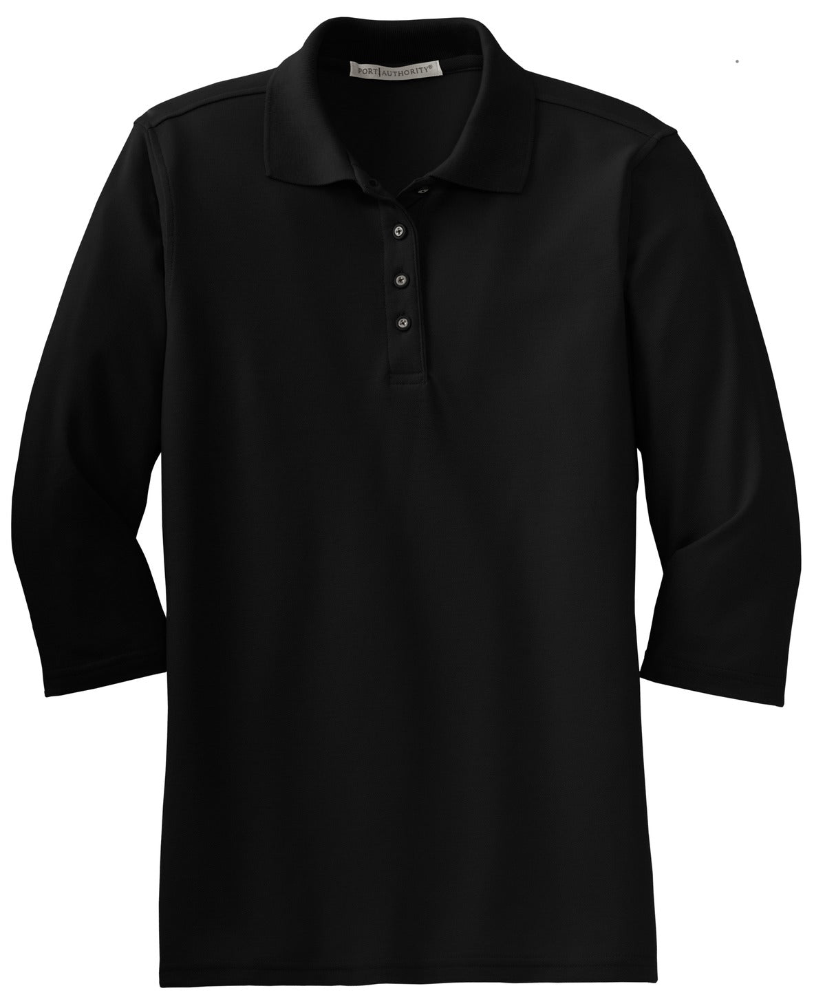 Port Authority Ladies Silk Touch 3/4-Sleeve Polo. L562 Womens Apparel Shirts & Tops