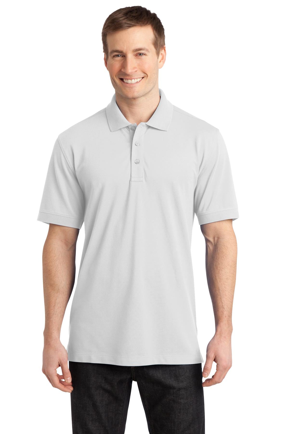 Port Authority Men's Stretch Pique Polo. K555 Mens Apparel Shirts & Tops