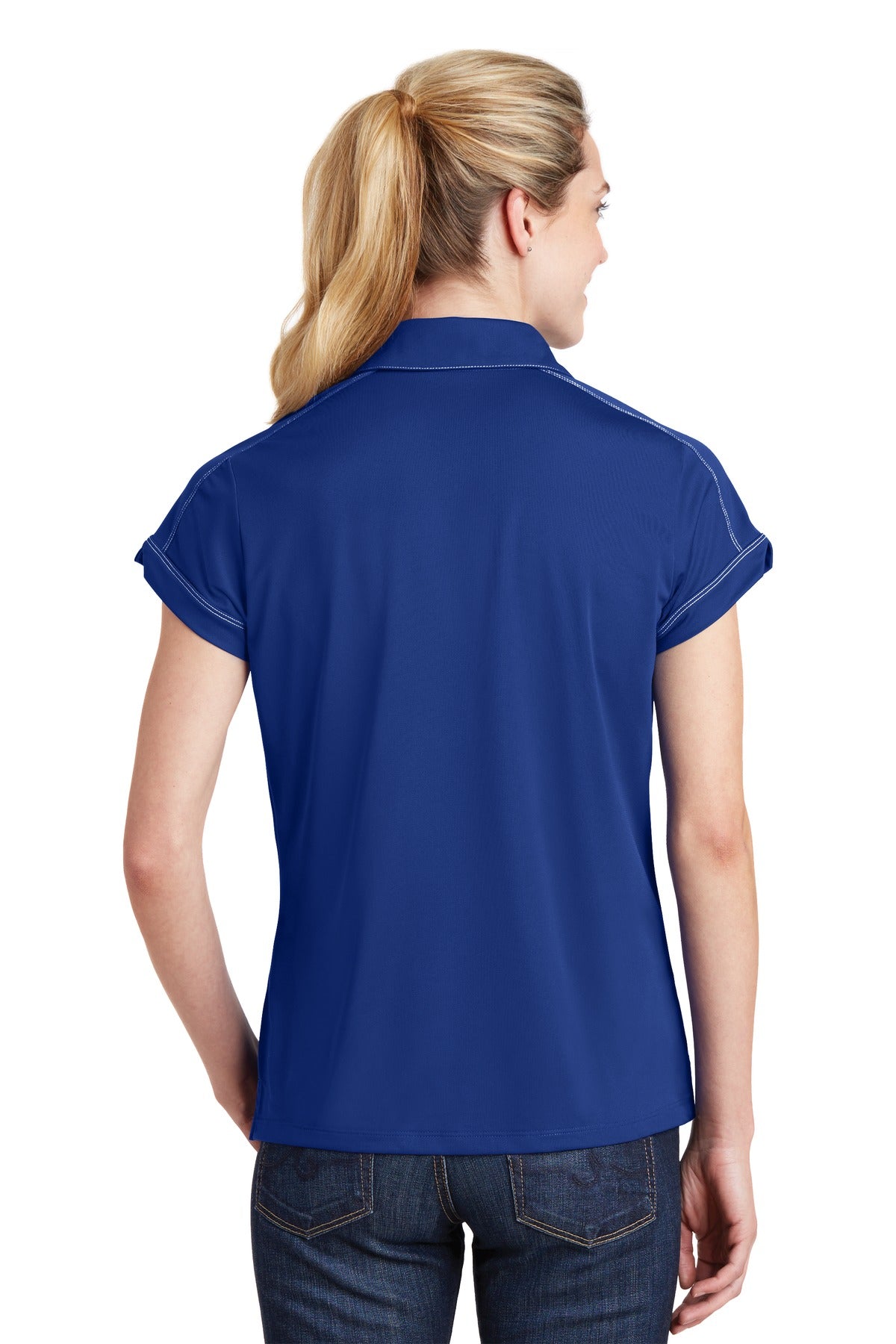 Sport-Tek Women's Contrast Stitch Micropique Sport-Wick Polo LST659 Womens Apparel Shirts & Tops