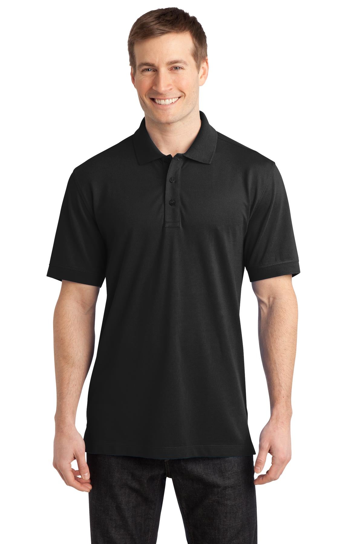 Port Authority Men's Stretch Pique Polo. K555 Mens Apparel Shirts & Tops