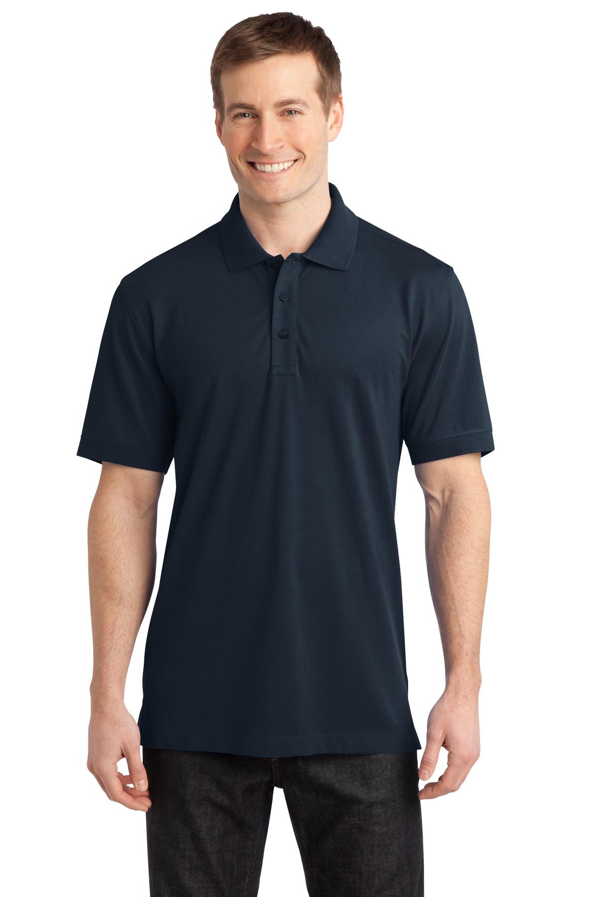 Port Authority Men's Stretch Pique Polo. K555 Mens Apparel Shirts & Tops