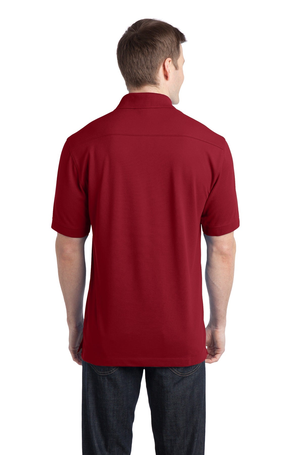 Port Authority Men's Stretch Pique Polo. K555 Mens Apparel Shirts & Tops