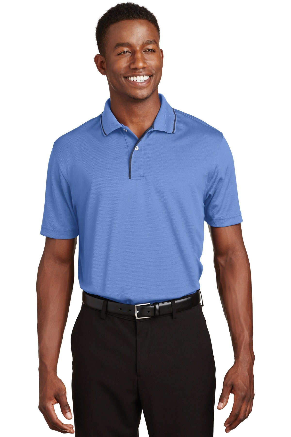 Sport-Tek Men's Dri-Mesh Polo with Tipped Collar and Piping Mens Apparel Shirts & Tops