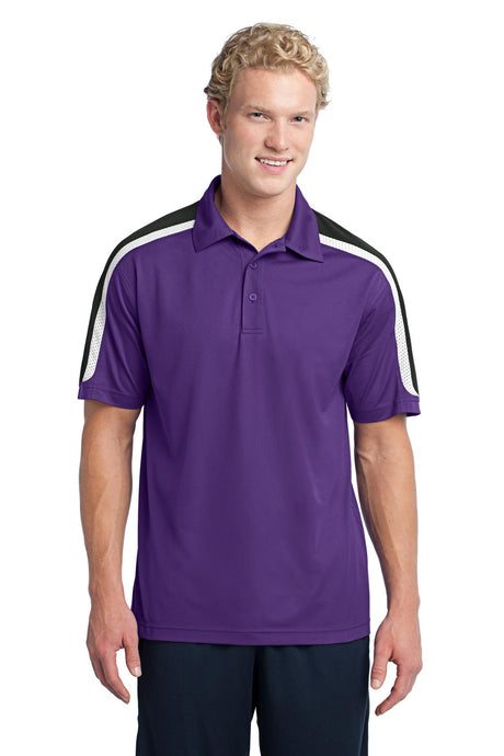 Sport-Tek Men's Tricolor Shoulder Micropique Sport-Wick Polo Mens Apparel Shirts & Tops