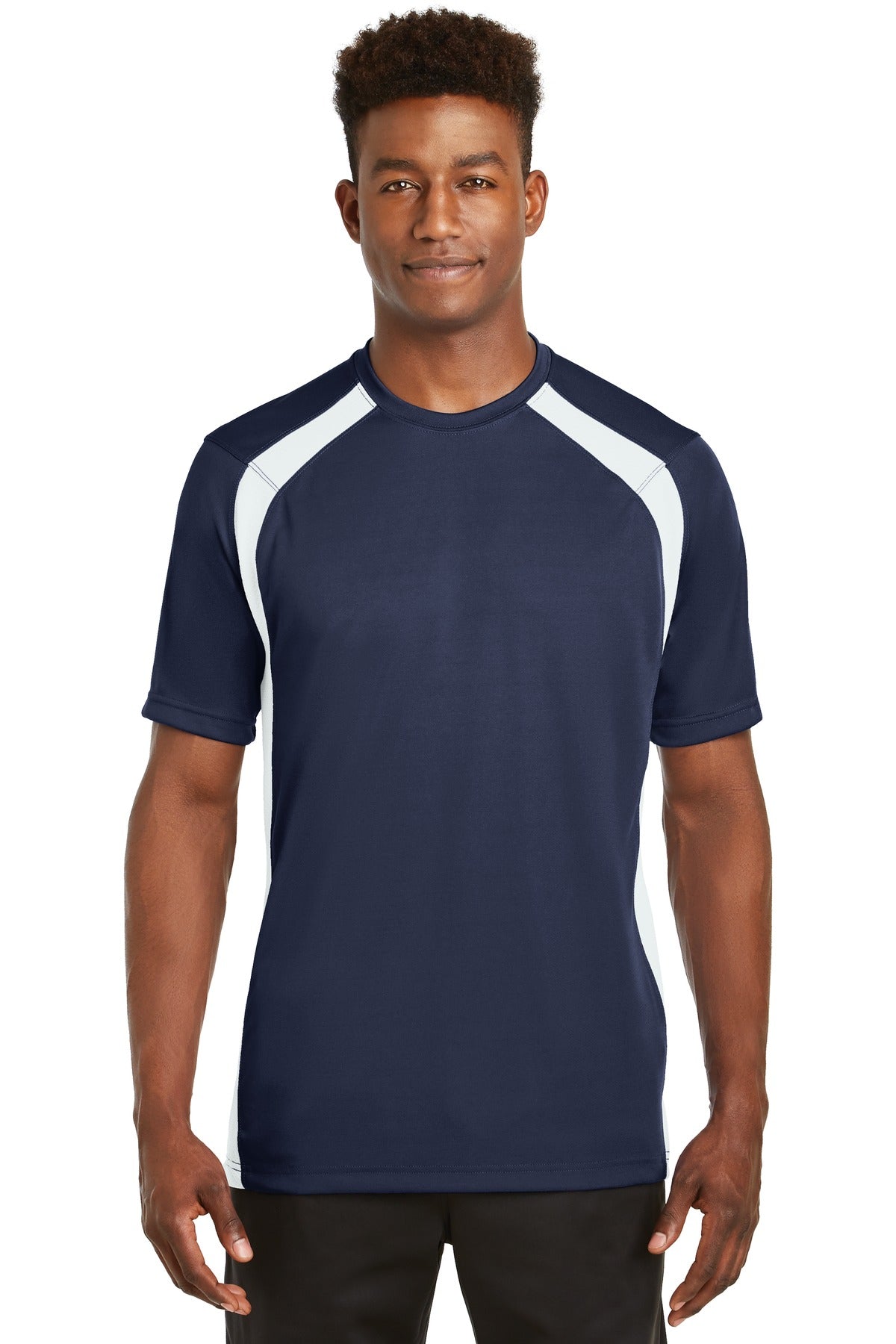 Sport-Tek Men's Dry Zone Colorblock Crew Mens Apparel Shirts & Tops