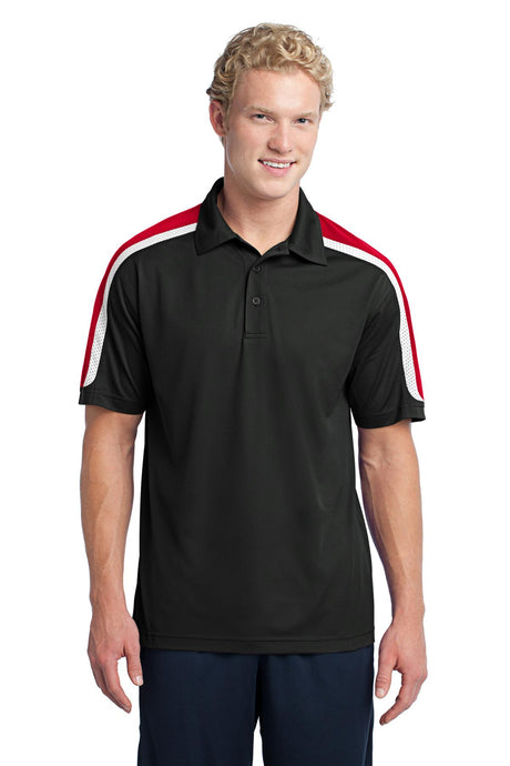Sport-Tek Men's Tricolor Shoulder Micropique Sport-Wick Polo Mens Apparel Shirts & Tops