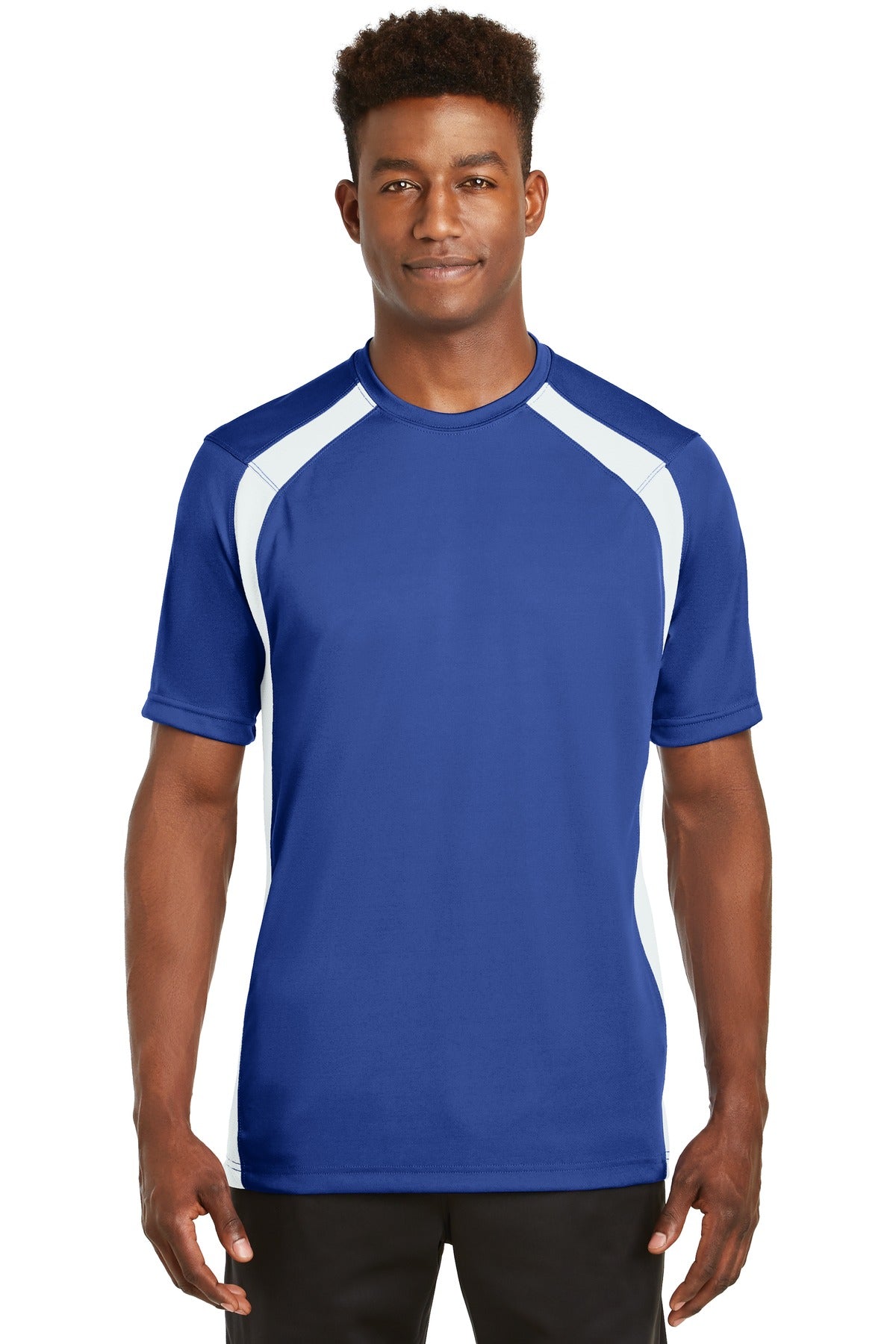 Sport-Tek Men's Dry Zone Colorblock Crew Mens Apparel Shirts & Tops