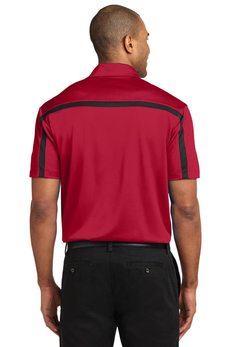 Port Authority Men's Silk Touch Performance Colorblock Stripe Polo. K547 Mens Apparel Shirts & Tops
