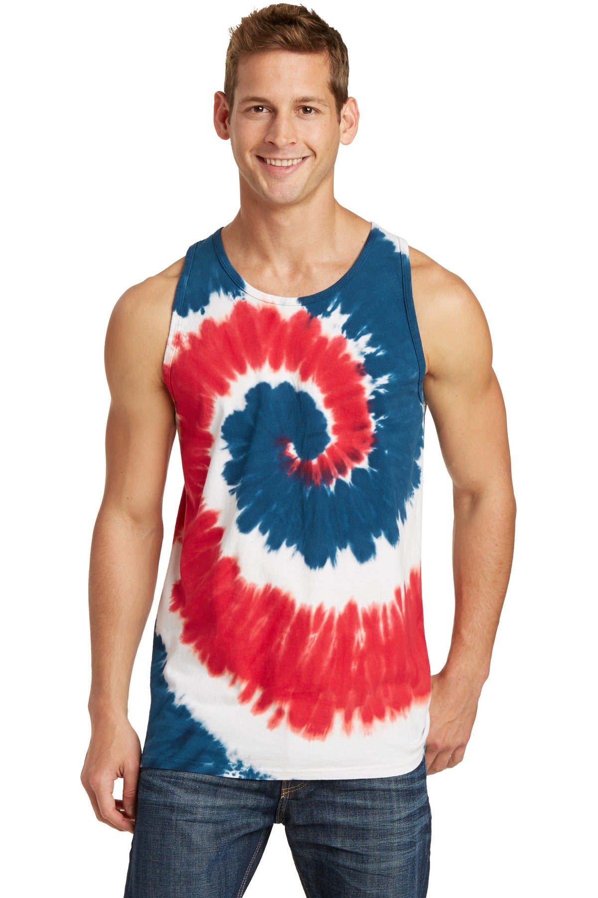 Port & Company Men's Tie-Dye Tank Top Mens Apparel Shirts & Tops