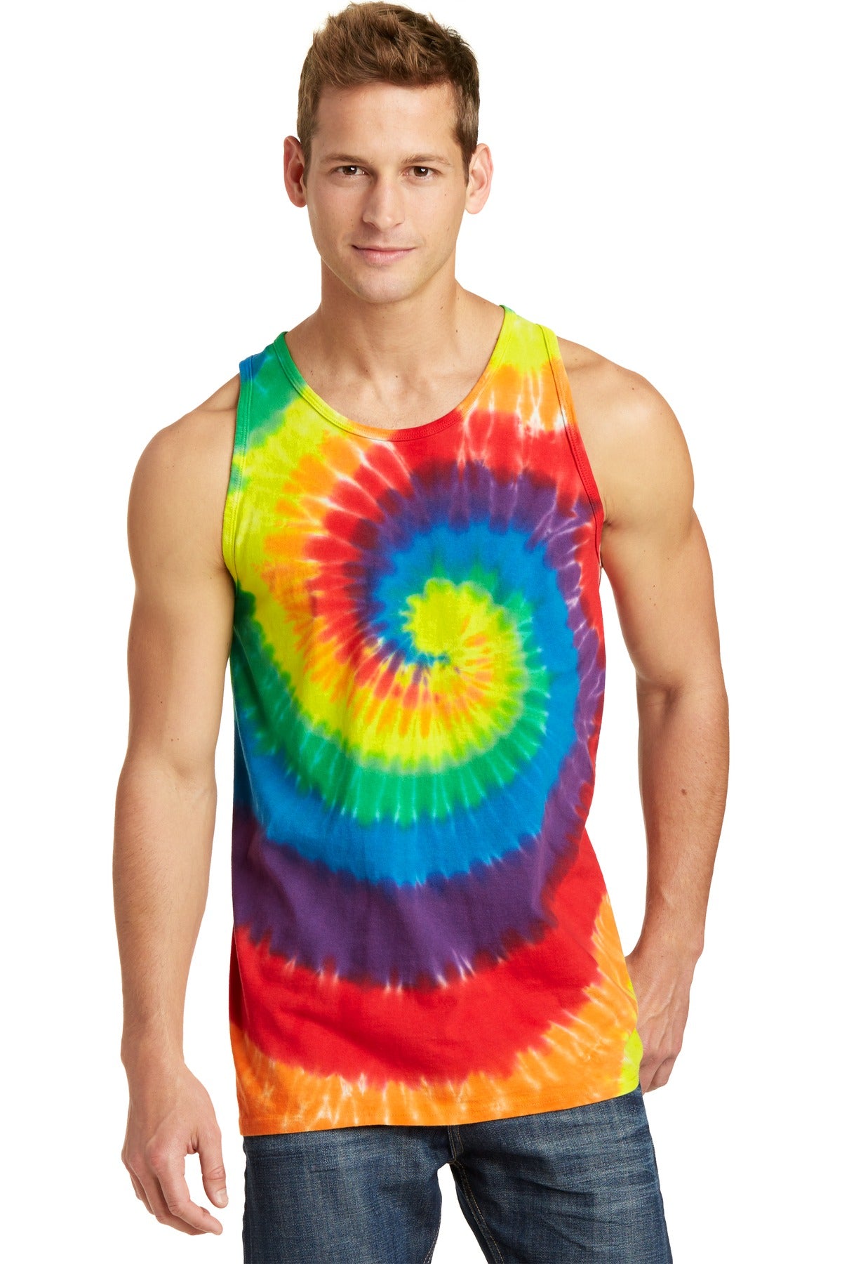Port & Company Men's Tie-Dye Tank Top Mens Apparel Shirts & Tops