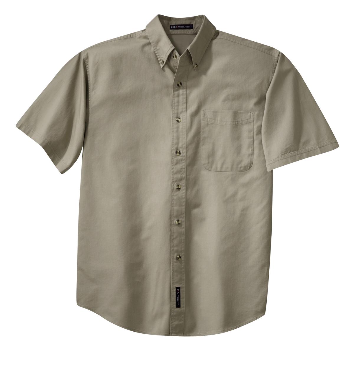 Port Authority Men's Short Sleeve Twill Shirt. S500T Mens Apparel Shirts & Tops