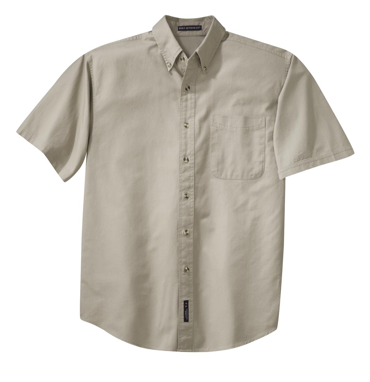 Port Authority Men's Short Sleeve Twill Shirt. S500T Mens Apparel Shirts & Tops