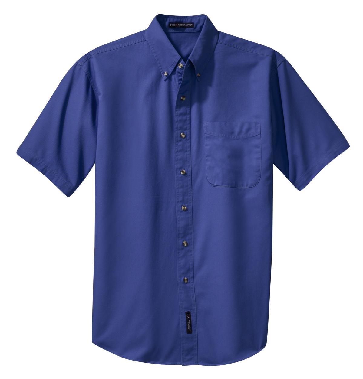 Port Authority Men's Short Sleeve Twill Shirt. S500T Mens Apparel Shirts & Tops