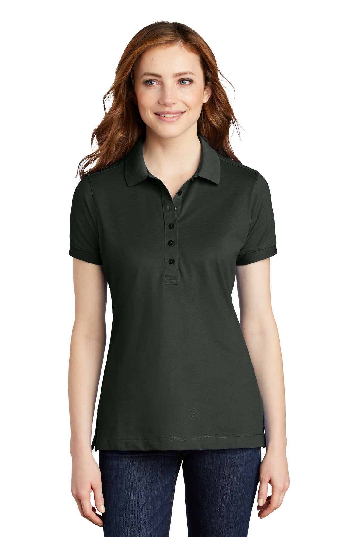 Port Authority Ladies Stretch Pique Polo. L555 Womens Apparel Shirts & Tops