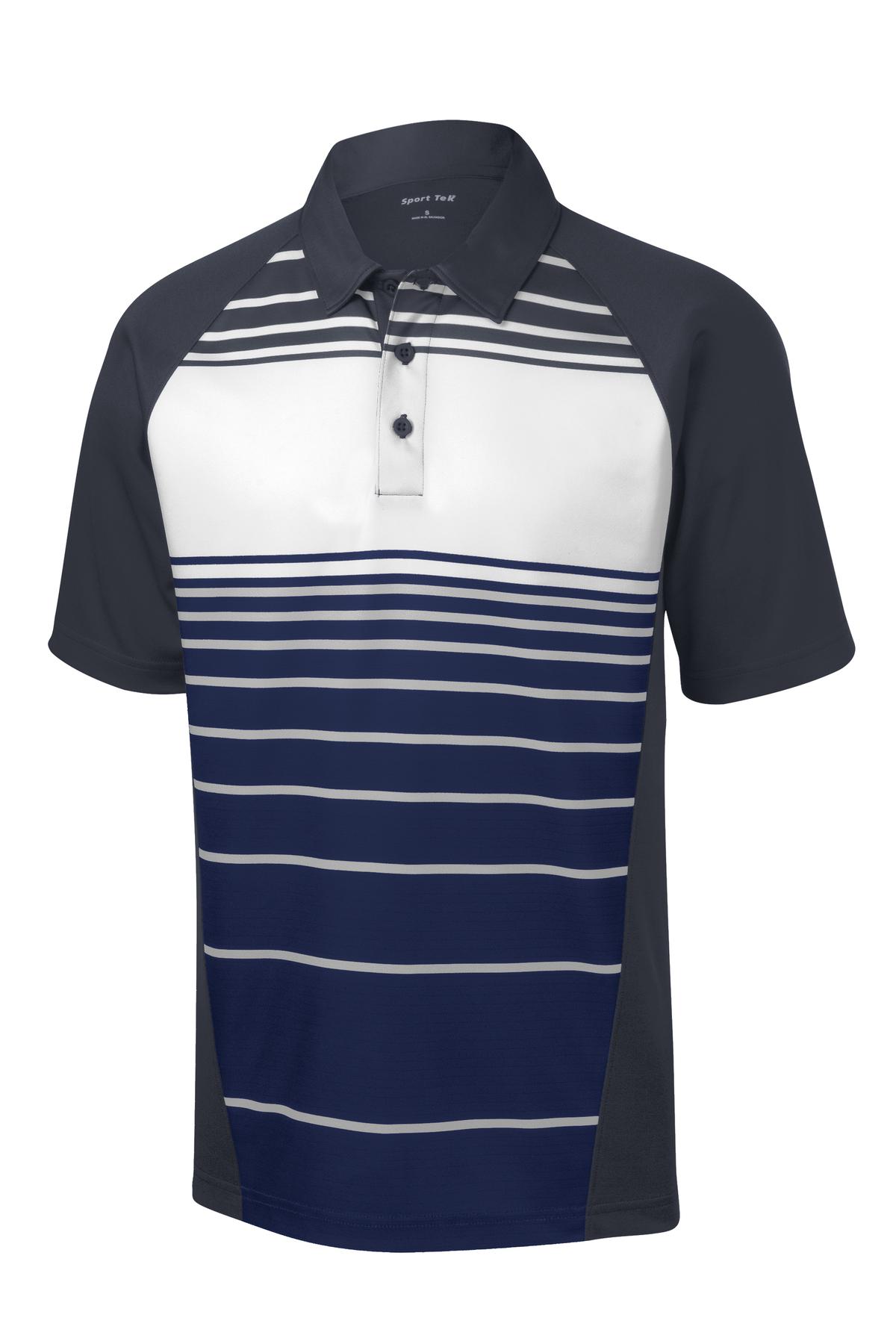 Sport-Tek Men's Dry Zone Sublimated Stripe Polo Mens Apparel Shirts & Tops