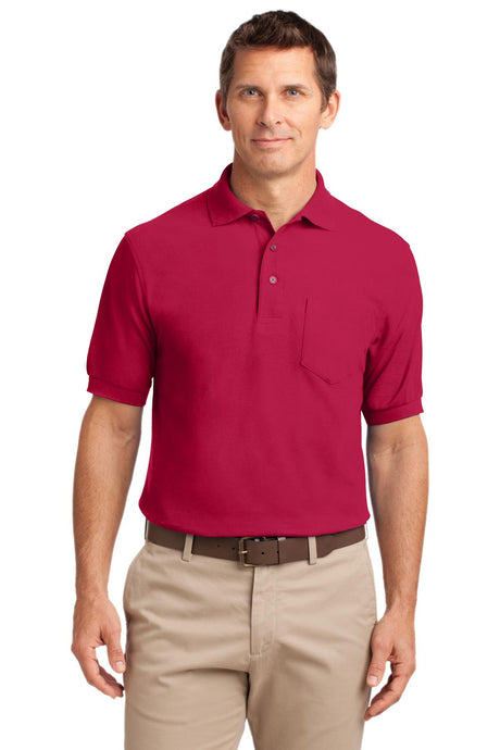 Port Authority Men's Tall Silk Touch Polo with Pocket. TLK500P Mens Apparel Shirts & Tops