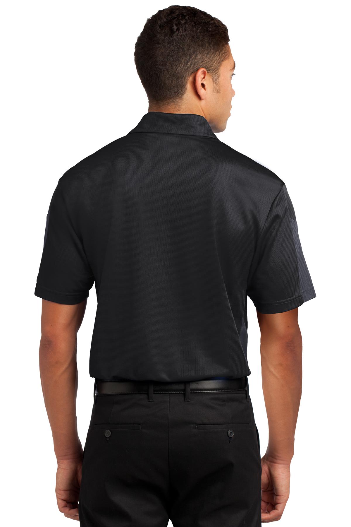 Sport-Tek Men's PosiCharge Active Textured Colorblock Polo Mens Apparel Shirts & Tops