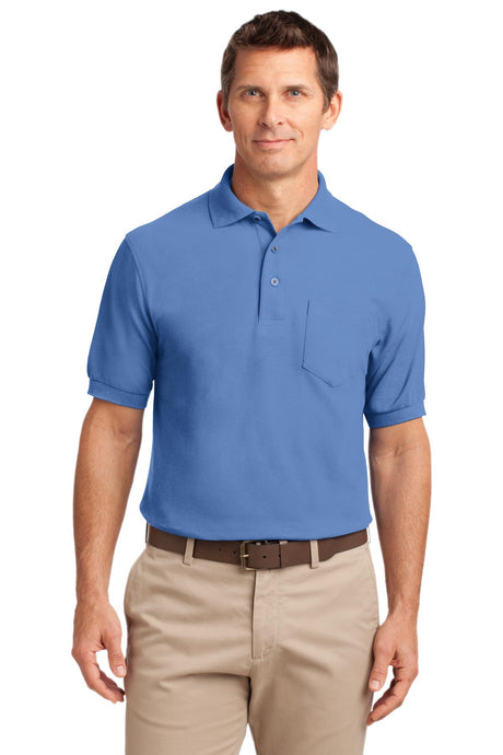 Port Authority Men's Tall Silk Touch Polo with Pocket. TLK500P Mens Apparel Shirts & Tops