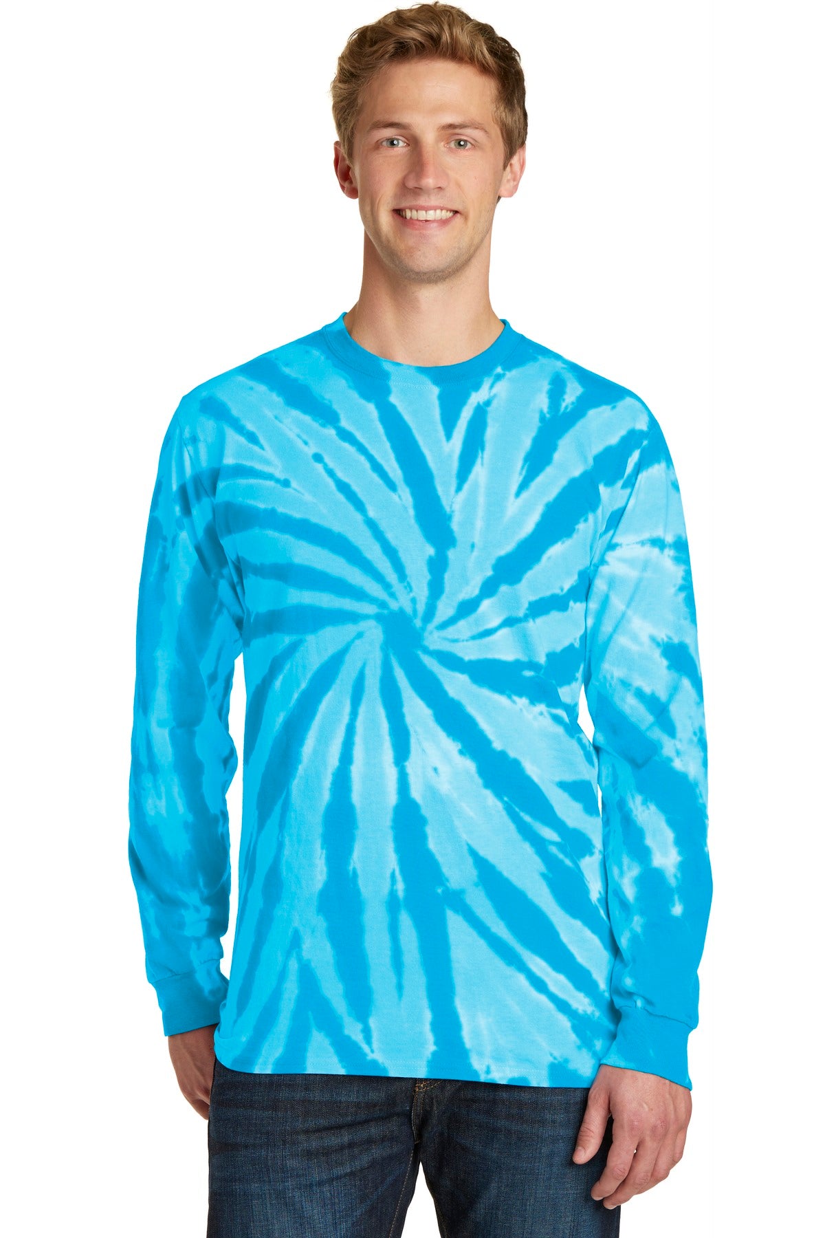 Port & Company Men's Tie-Dye Long Sleeve Tee Mens Apparel Shirts & Tops