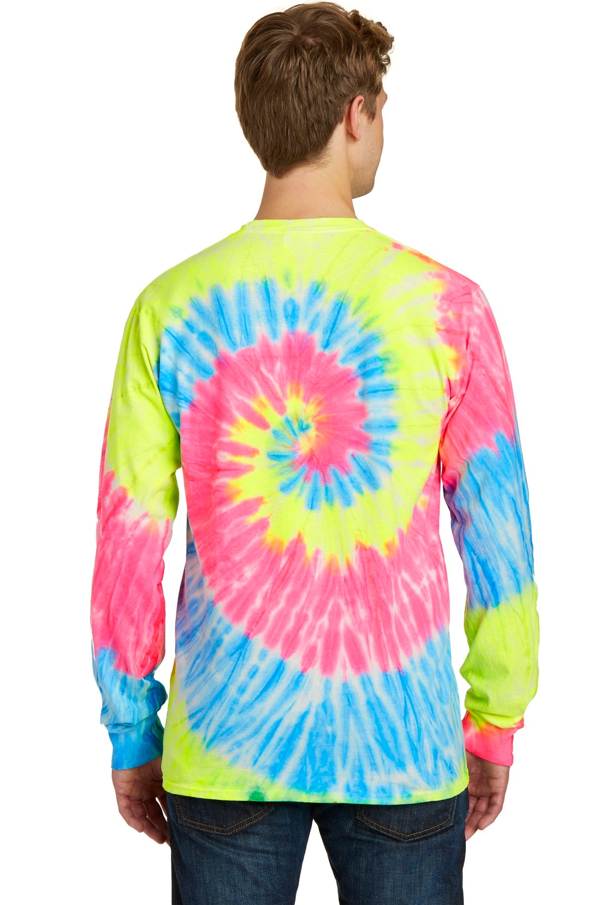 Port & Company Men's Tie-Dye Long Sleeve Tee Mens Apparel Shirts & Tops