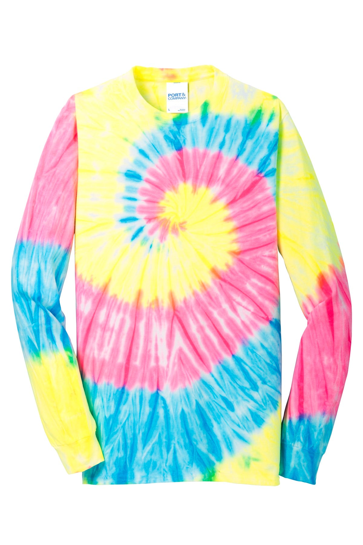 Port & Company Men's Tie-Dye Long Sleeve Tee Mens Apparel Shirts & Tops