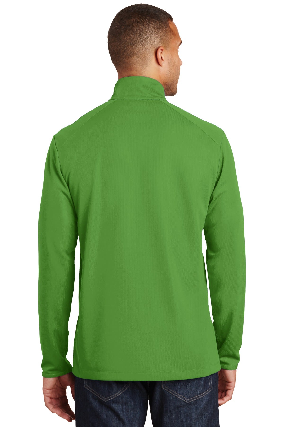 Port Authority Men's Pinpoint Mesh 1/2-Zip. K806 Mens Apparel Sweatshirts & Fleece